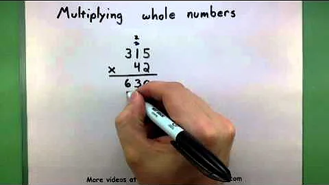 Basic Math - Multiplying whole numbers