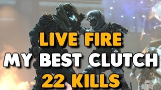 Titanfall 2 - Live Fire | MY BEST CLUTCH PLAY  (22 Kills)