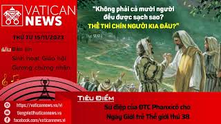 Radio thứ Tư 15/11/2023 - Vatican News Tiếng Việt