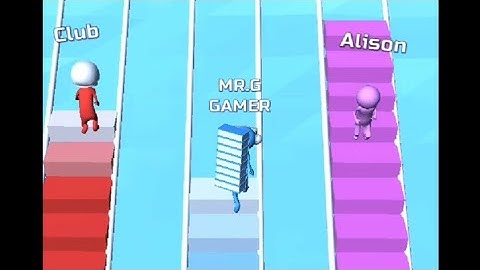 Bridge Race - All Levels Gameplay Android ios,Amazing online Gameplay @ ( Levels 1- 4 )..🙂🤔🔥👈👆