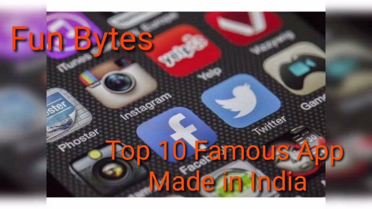 Top 10 Famous App Made in India | Fun Bytes - YouTube