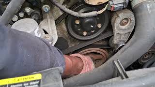 2012 Cadillac CTS 3.0L Serpentine belt removal and REPLACEMENT