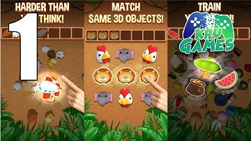 Tile Connect 3D - Triple Match Puzzle Game Gameplay Walkthrough #1 (Android, IOS)