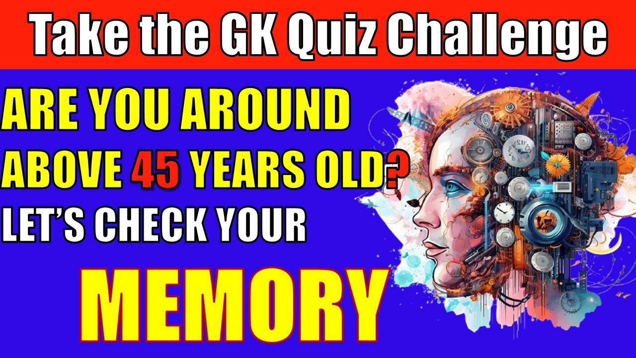 🧠Your Memory is Amazing If you can Score above 10 in this test 🤔 #generalknowledge #quiz