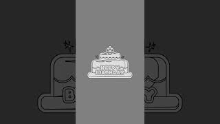 Happy birthday cake celebration vector illustration