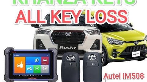 program all key loss toyota Raize & daihatsu Rocky with AUTEL IM508