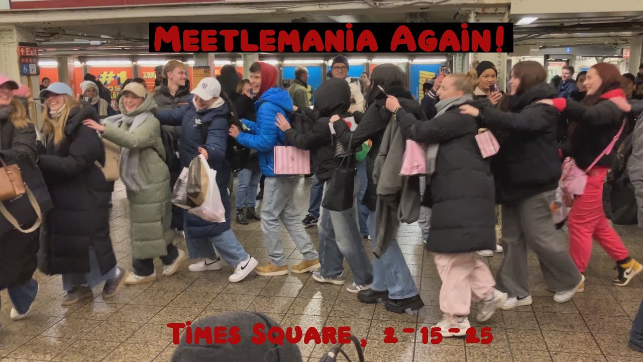 Hey Jude - Twist & Shout - The Meetles - Times Square, 2/15/25 - Meetlemania Again!