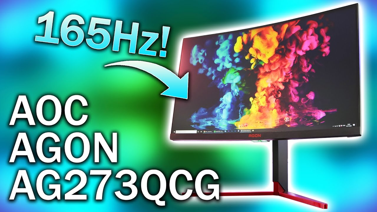 AOC ACON AC273QCG - 27 Curved 165Hz 1440P Monitor Review! [4K