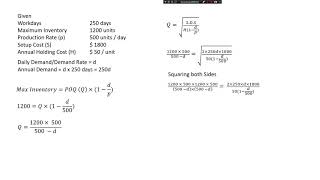 Inventory management POQ midterm makeup question