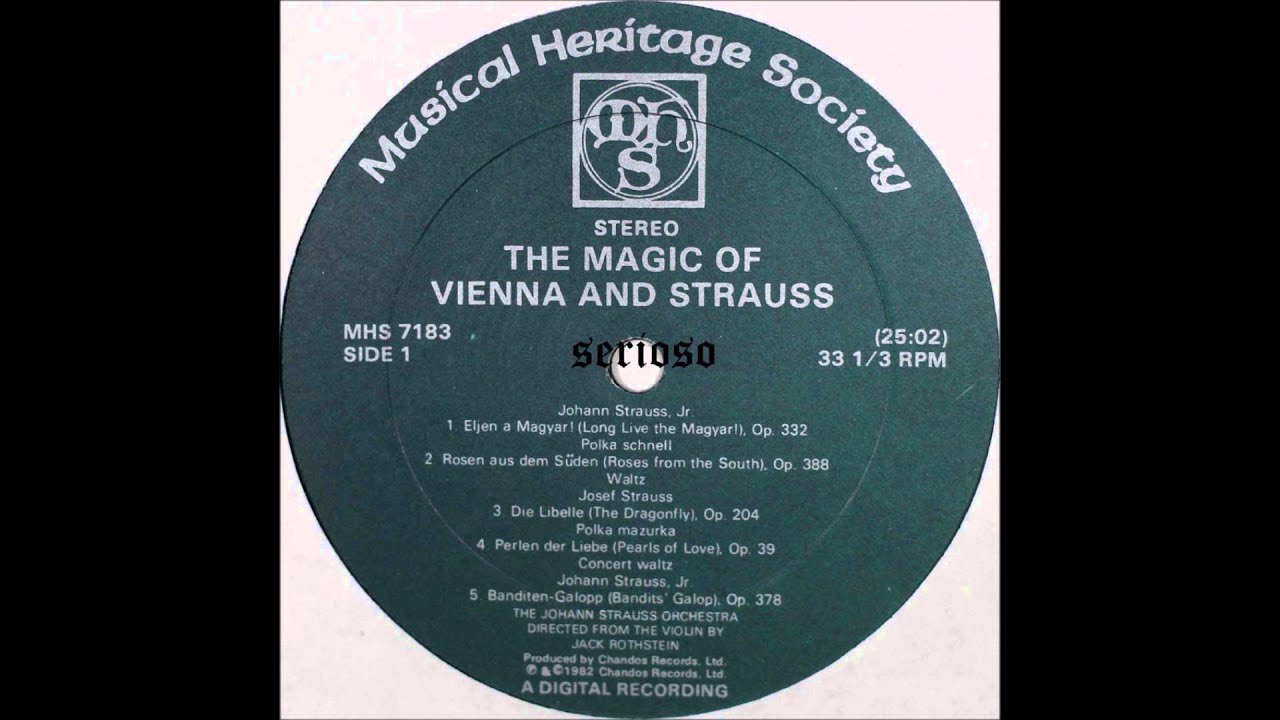 The magic of Vienna and Strauss, side 1,  Jack Rothstein