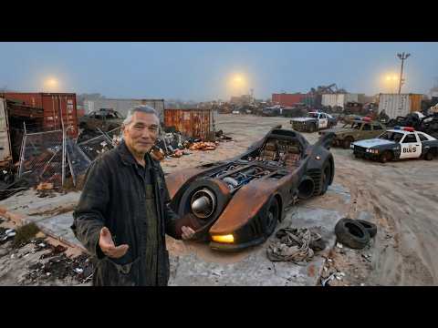 We Restoring the completely Abandoned Batmobile Brought Back to Life — Full ASMR  Restoration