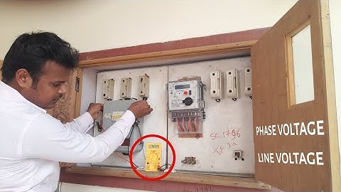 how to check 3 phase voltage using multimeter|Tamil|mschinnasamy|MS