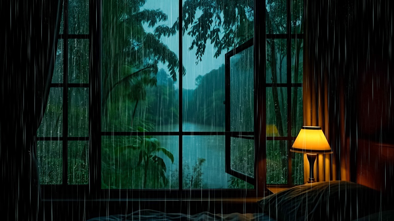 Fall into Deep Sleep Naturally with Cozy Rain in Forest Cabin | Relaxing ASMR Gentle Rain