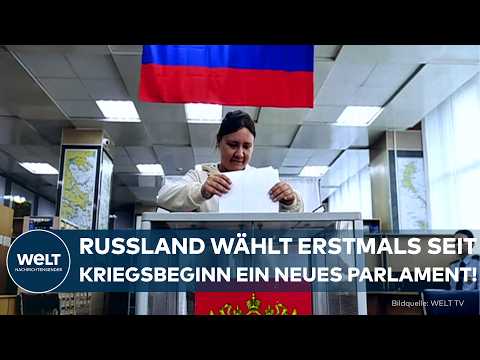 PUTIN'S WARTIME ELECTION: Russia determines new parliament! Opposition largely excluded!