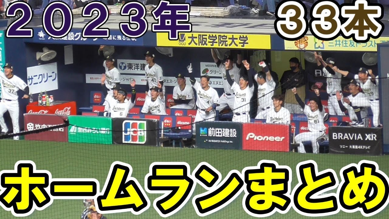 【パ・リーグ1位】オリックスバファローズ　ホームランまとめ
