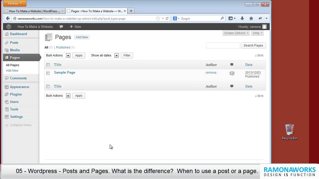 wordpress-tutorial-05-difference-between-posts-and-pages-in-wordpress