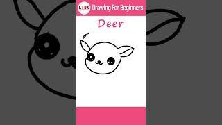 🦌 Draw a Cute Deer in Under 1 Minute | Easy Step-by-Step Tutorial for Kids & Beginners #lidoartworks