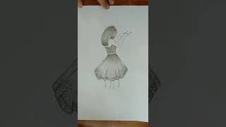 amazing drawing technique #youtube #shortsvideo #girl #sketch