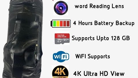 Spy word reading lens camera live demonstration