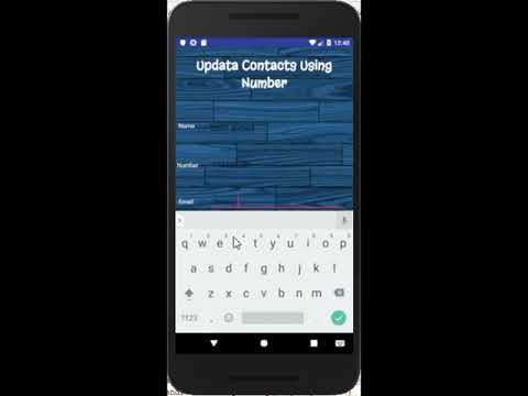 CONTACT MANAGER APP USING ANDROID STUDIO WITH SQLite DABASE