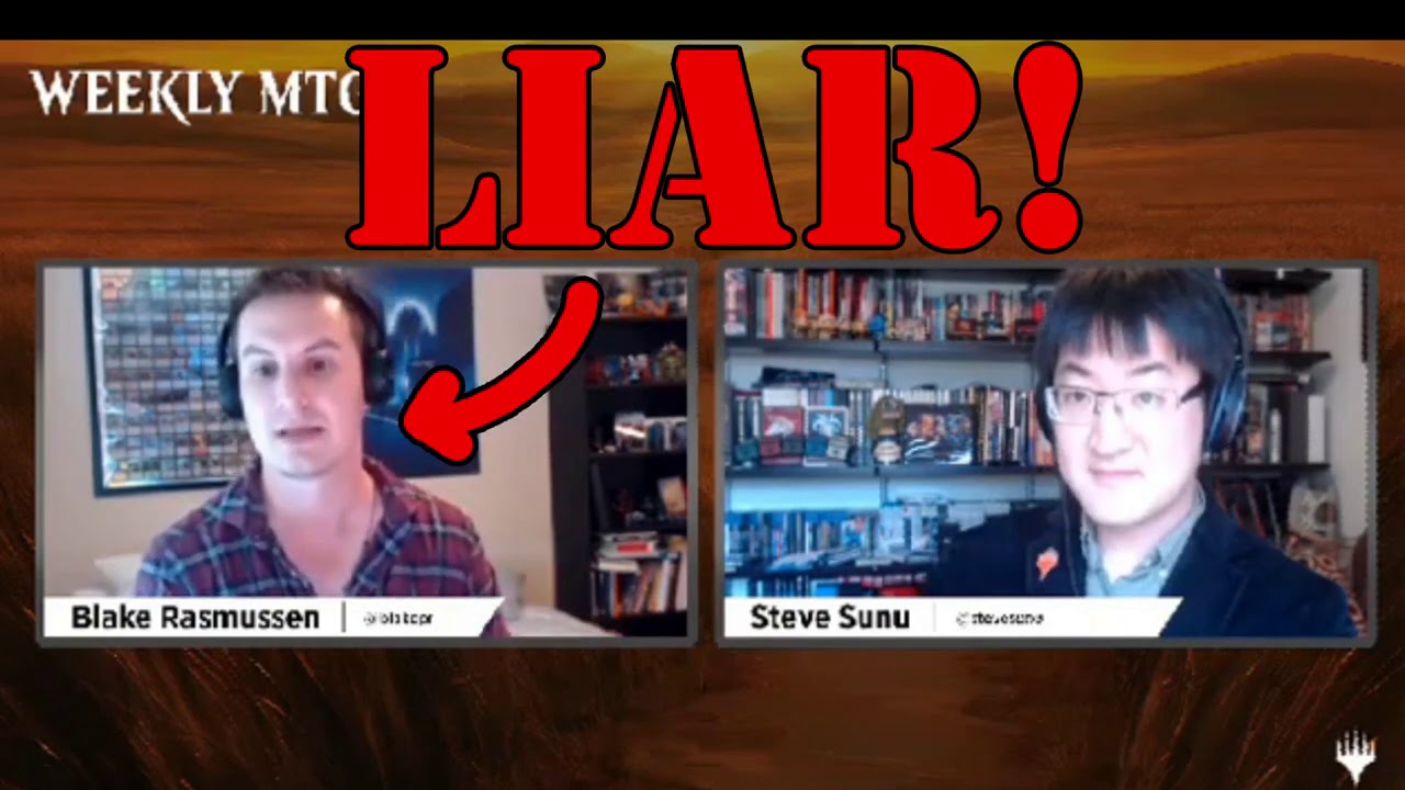 Blake Rasmussen Blake Rasmussen Caught Lying on Camera About Double Masters Mythics ...