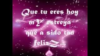 Video thumbnail of "Mi Estrella - (letra y cansion) Mi Amor el Wachiman ★ ★_°¸.·'´¯☽♪♫"