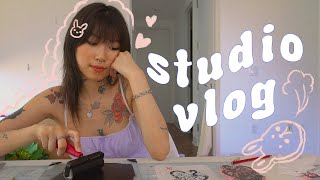 Studio Vlog Printmaking Tattooing Sewing 