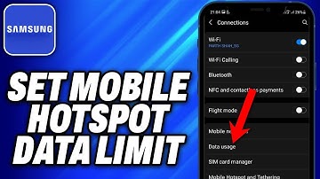 How To Set Mobile Hotspot Data Limit In Samsung (2025) - Easy Fix
