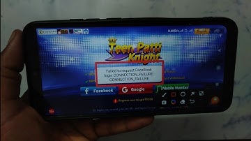 Failed to request FaceBook login CONNECTION_FAILURE: CONNECTION_FAILURE in Teen Patti Knight