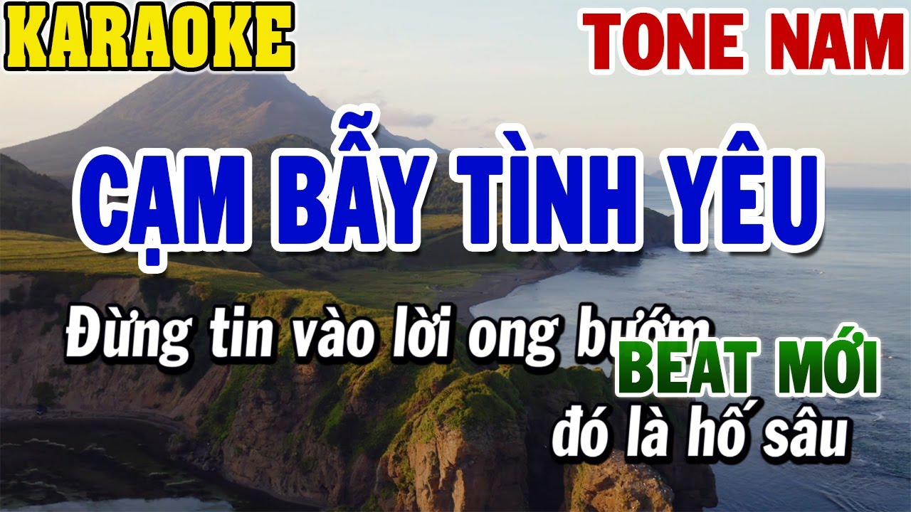 Karaoke Cạm Bẫy Tình Yêu Tone Nam | Karaoke Beat | 84
