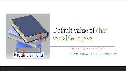 default value of char in java
