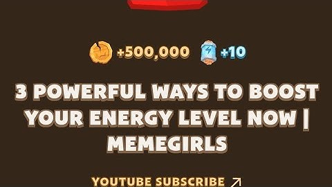 3 Powerful Ways to Boost Your Energy Level NOW | MEMEFI New YouTube Video Task Today 30 October