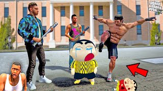 FRANKLIN, SHINCHAN and CHOP Left PINCHAN in GTA 5 (GTA 5 MODS) Poor Pinchan