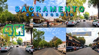 Sacramento Drive Part 2, Capital of California USA 4K - UHD