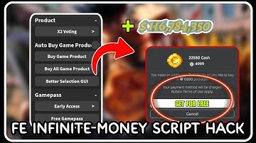 [ FE ] Generate Infinite Money Script - ROBLOX SCRIPTS - Infinite Coins, FREE Gamepass