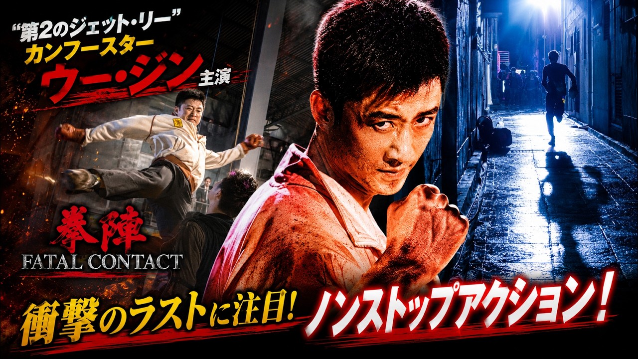 【無料映画】拳陣 "第2のジェットリー"カンフースター ウー・ジン主演本格アクション！衝撃のラストを見逃すな！