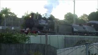 Taree nsw Steam Train 15/6/12 (kinda loud)
