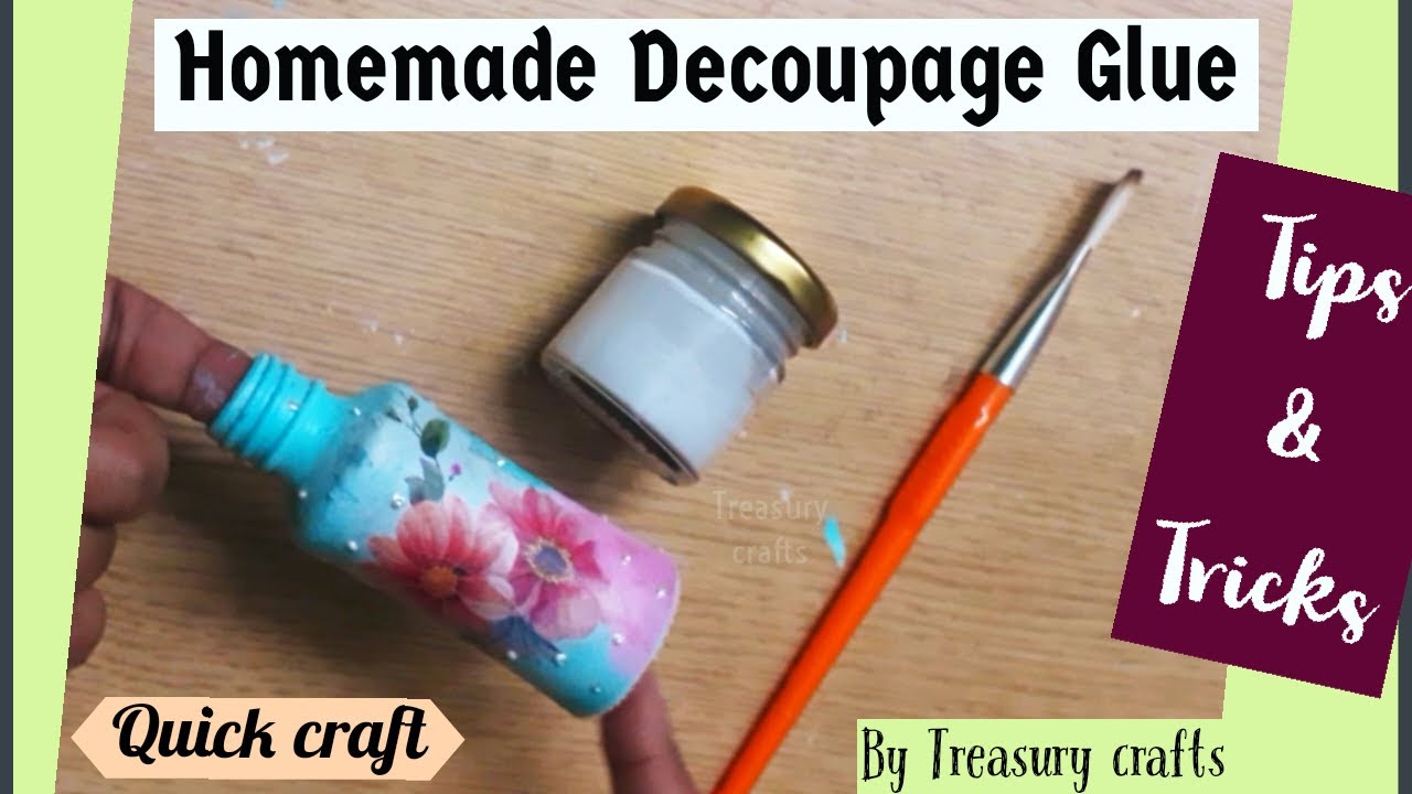 Homemade Decoupage glue/ what is Decoupage? DIY modpodge glue