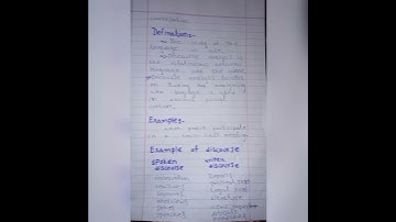 Discourse, discourse analysis, difference between written and spoken discourse