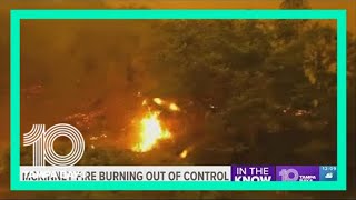 At least 2 dead after California wildfire explodes in size