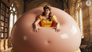 Top 8 Female Inflation Transformations Into Disney Princess Belle Watch Me Blow Up And Transform