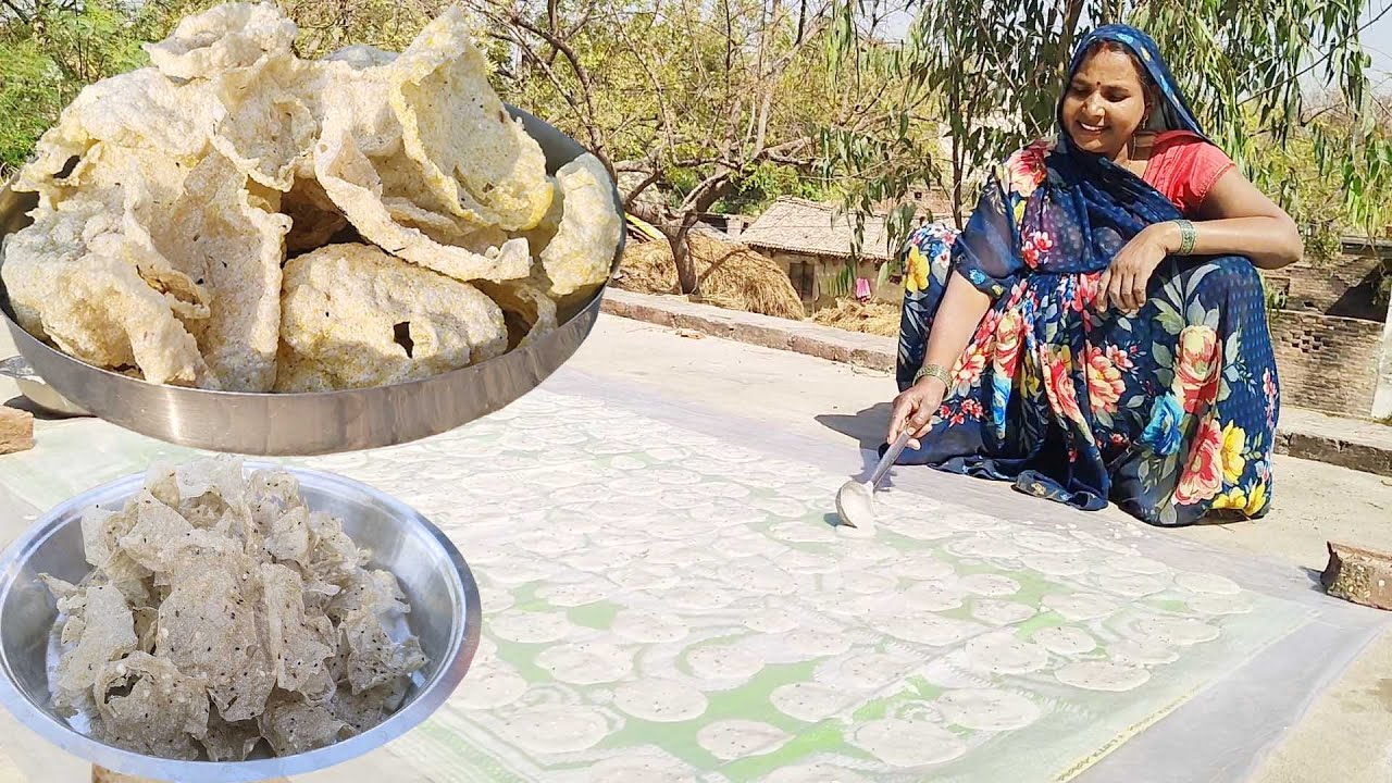 न घंटो बेलना न फटने का डर पंख जितने हलके साबूदाना पापड़ बनेंगे और सालों चलेंगे || Sabudana papad recp