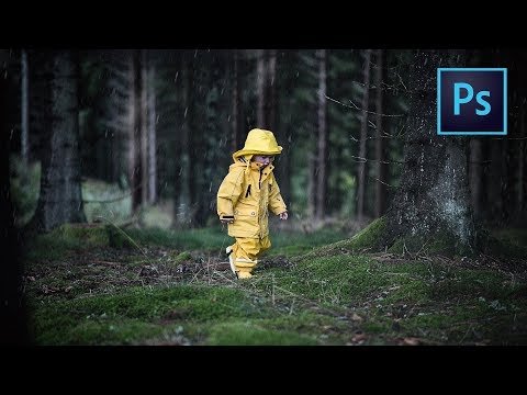 Skapa regneffekt i Photoshop! | TUTORIAL