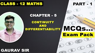 Quick MCQ Tricks for Class 12 Maths Term 1 Exam | Continuity and Differentiability Part 1 | NCERT