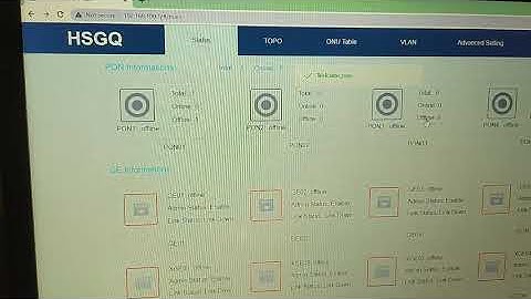 Installation And Configration Of HSGQ EPON OLT
