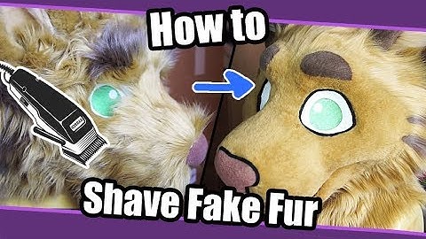 //Tutorial #77// Shaving Fake Fur on Fursuits