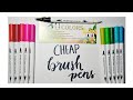 CHEAP BRUSH PENS FROM SHOPEE - a review | study sage