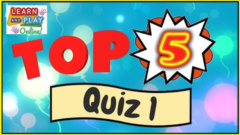 TOP 5 Quiz! Fun for the whole family!!!