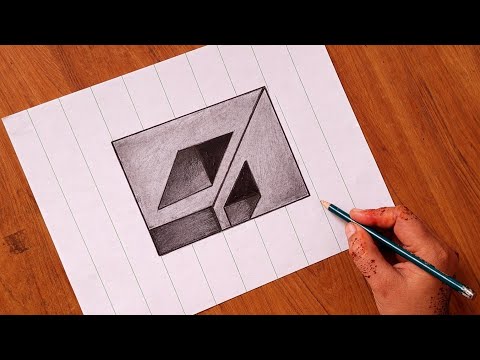 How to Draw a Realistic 3D Illusion | Satisfying Art || Simple 3D Drawing for Beginners