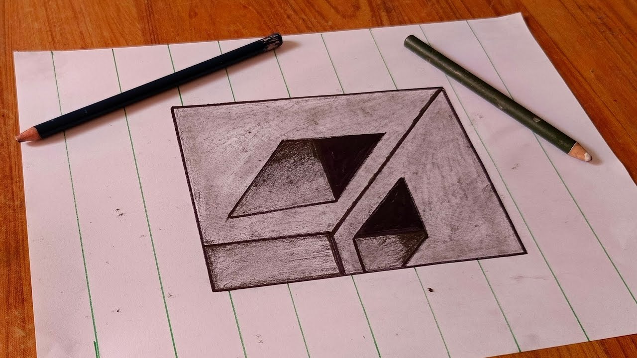 3D Optical Illusion Art Drawing | Realistic Pencil Sketch That Will Blow Your Mind